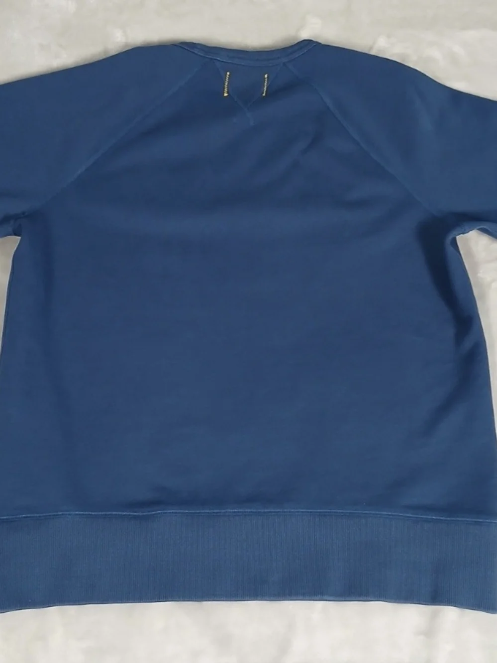 L.L. Bean X Todd Snyder Sweatshirt M Big Patch Organic Cotton Blue Pullover